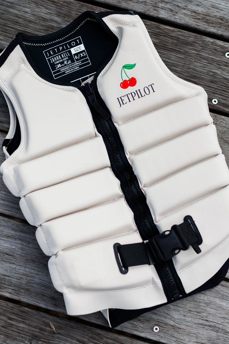 Jetpilot X1 Ladies Life Jacket - Zahra Kell Signature Series - Off White