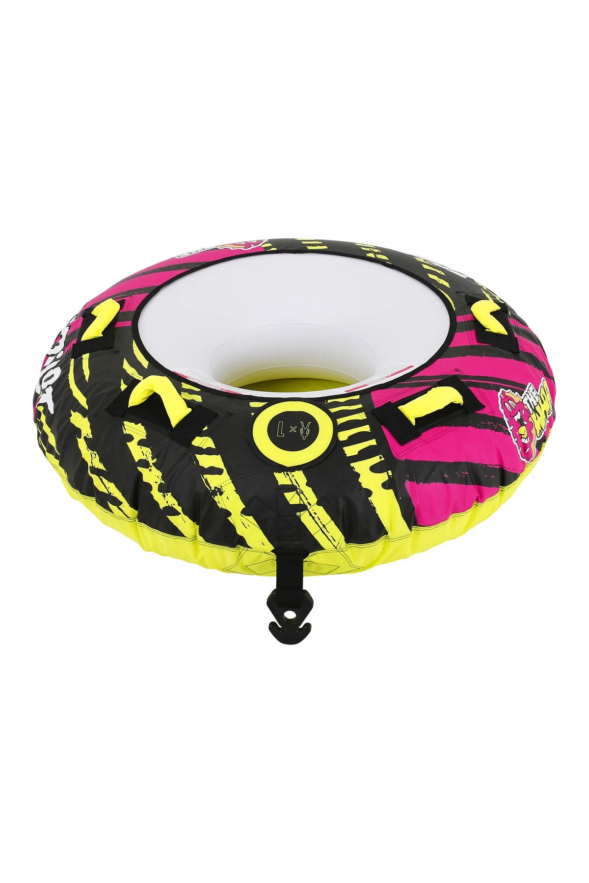 Jetpilot Whip 1 Person Towable Tube - Pink/Lime