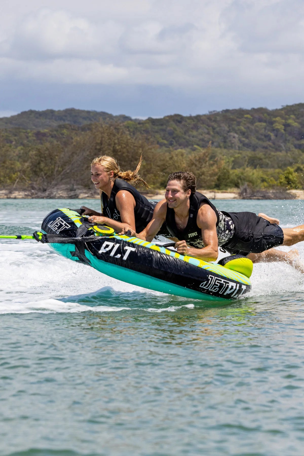 Jetpilot Skimmer 2 Person Towable Tube - Green/Teal