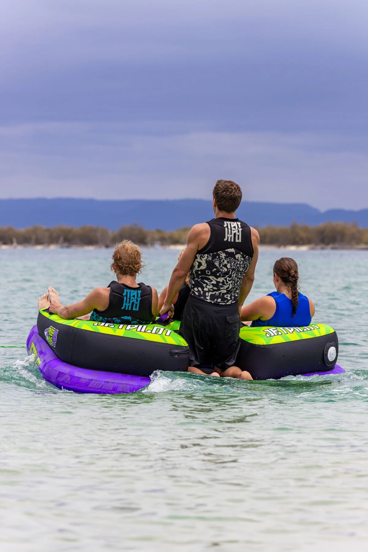 Jetpilot Freeride 4 Person Towable Tube - Purple/Green