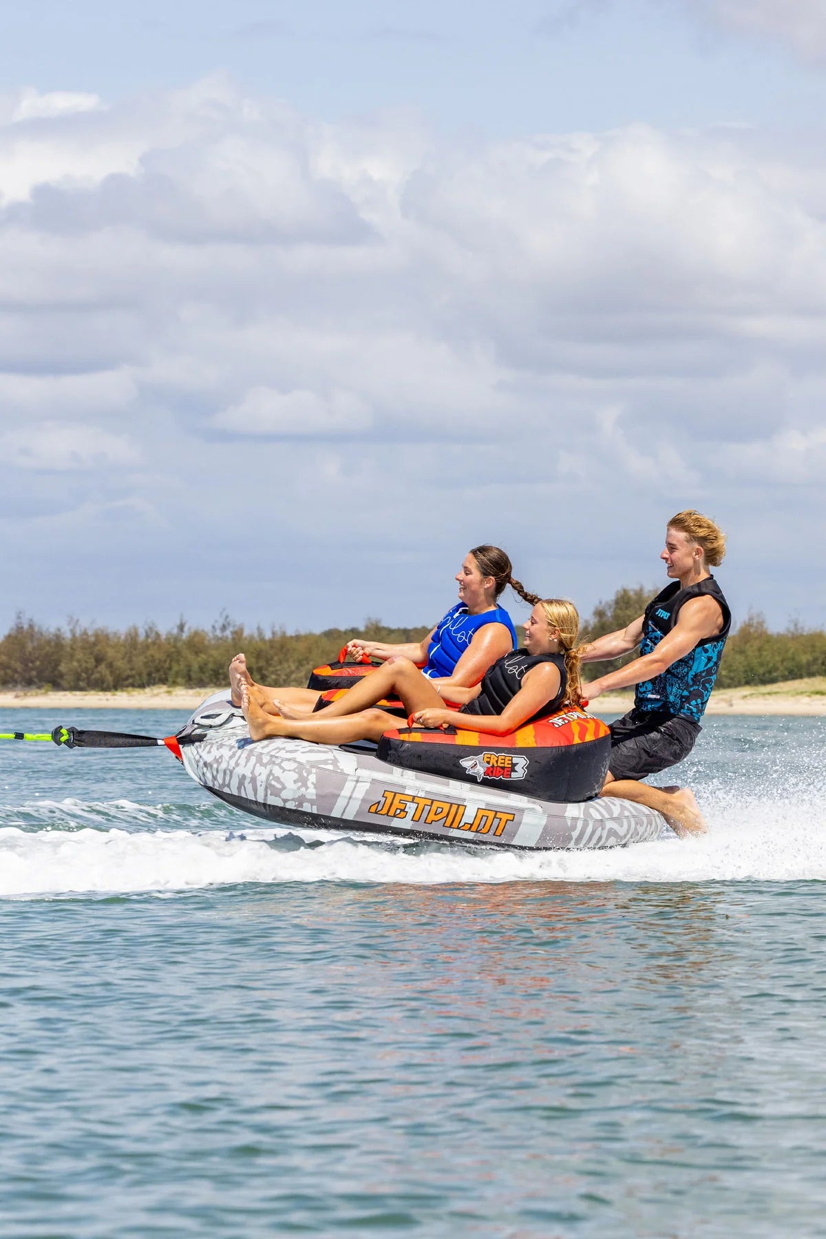 Jetpilot Freeride 3 Person Towable Tube - Grey/Orange