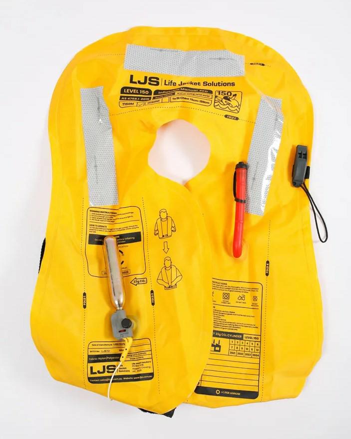 Jetpilot Adult Inflatable Life Jacket Level 150 - Black