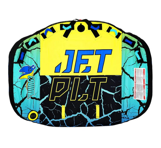 Jetpilot Wing 3 Person Towable Tube - Lime/Blue