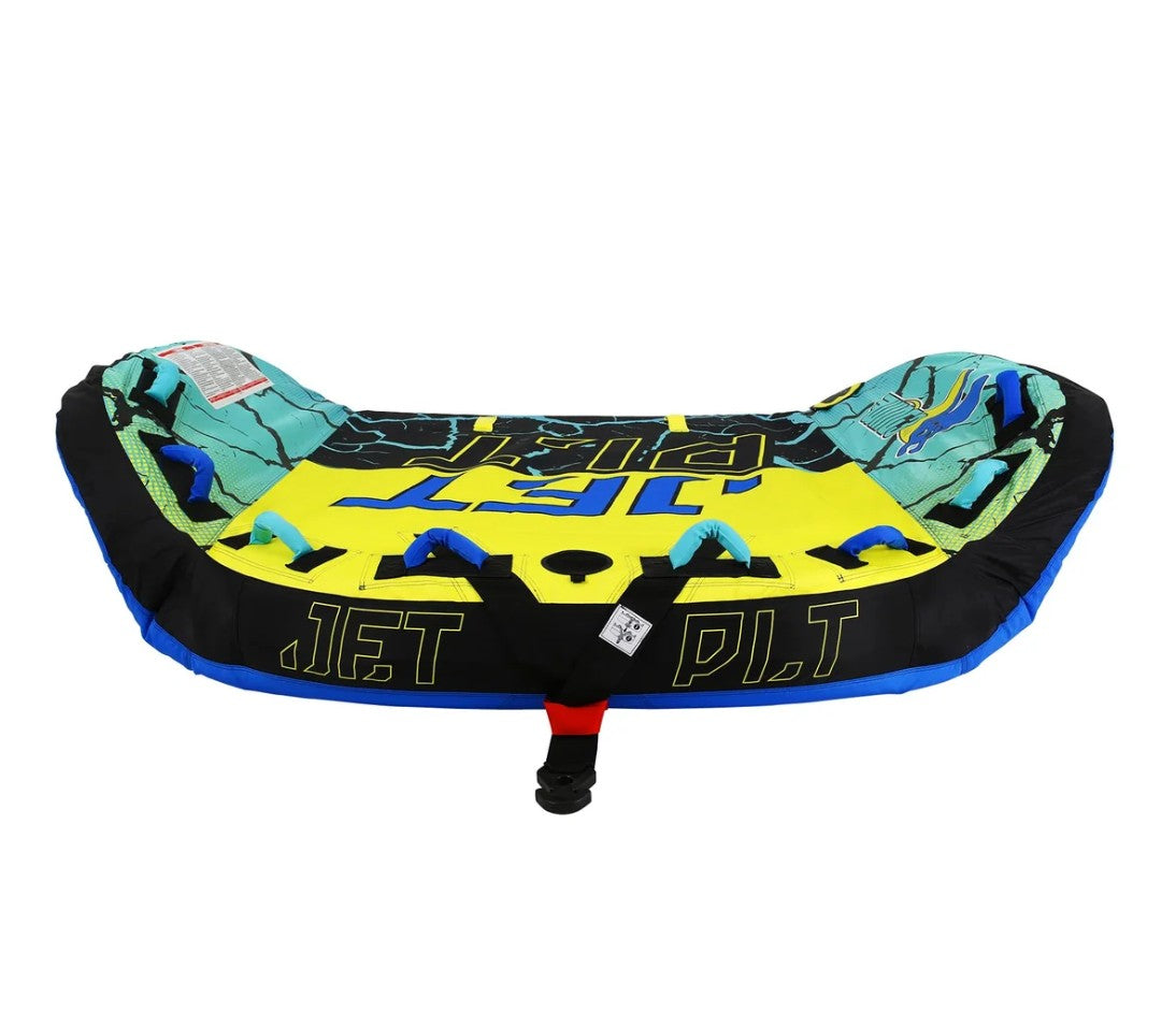 Jetpilot Wing 3 Person Towable Tube - Lime/Blue