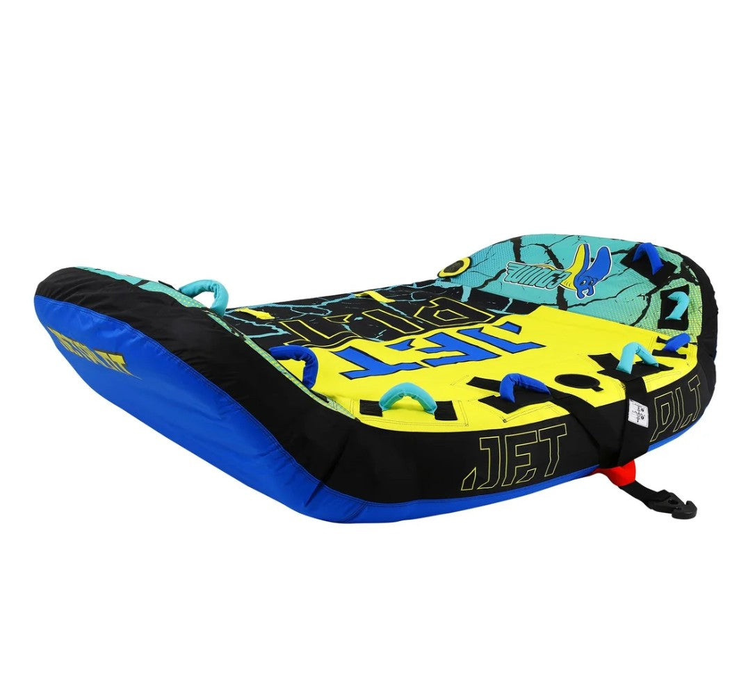 Jetpilot Wing 3 Person Towable Tube - Lime/Blue