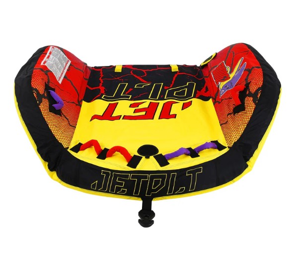 Jetpilot Wing 2 Person Towable Tube - Yellow/Red