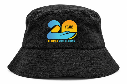 20 Year - Mighty River Run Terry Towelling Bucket Hat