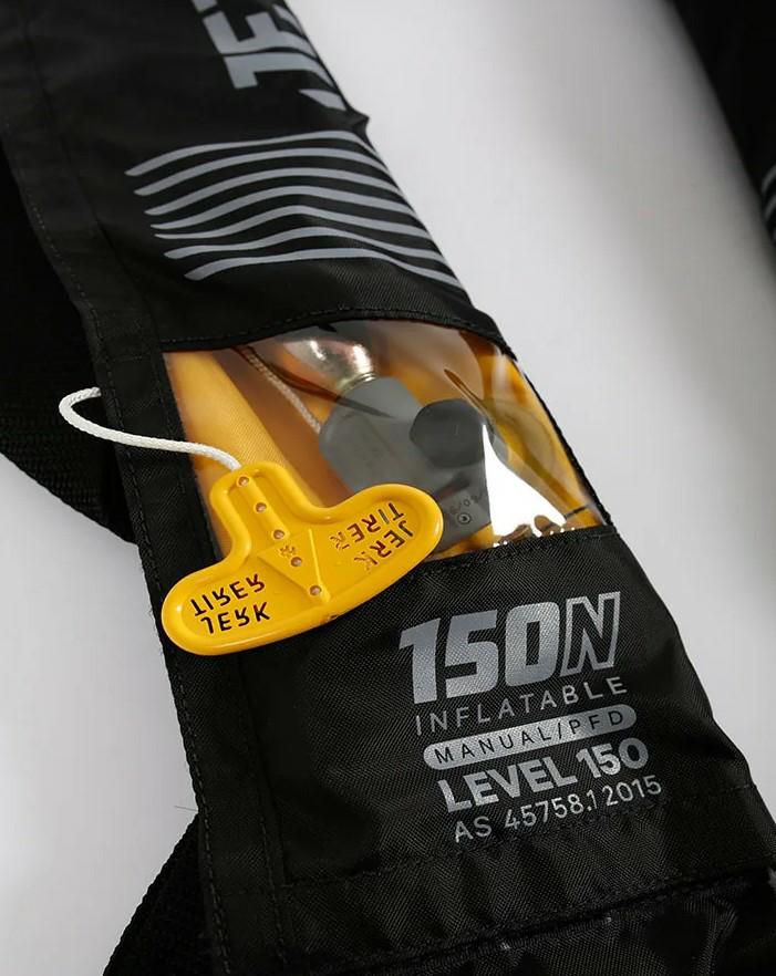 Jetpilot Adult Inflatable Life Jacket Level 150 - Black